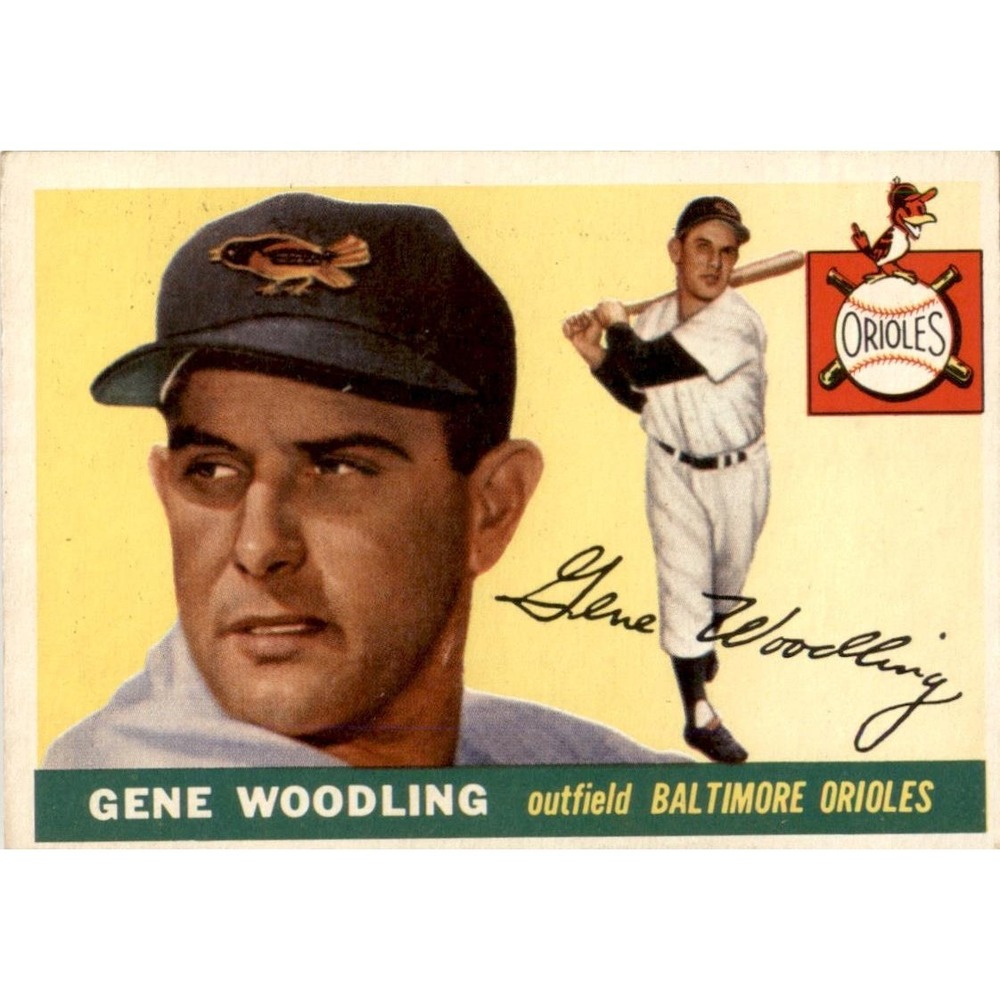 1955 Topps 190 Gene Woodling Baltimore Orioles Baseball Card EX
